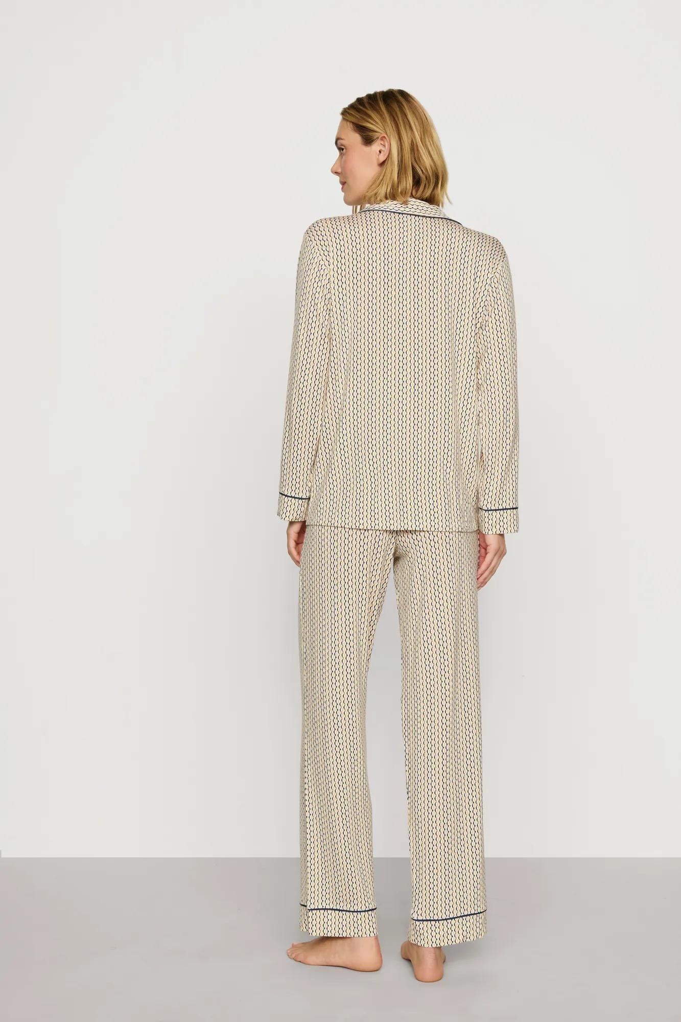 Eberjey Gisele Printed TENCEL™ Modal Long PJ Set