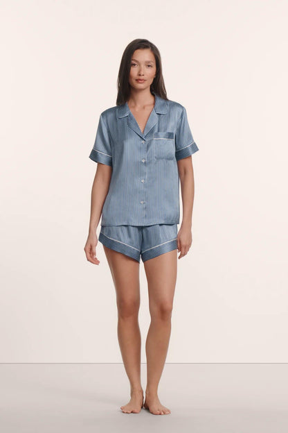 Duo Stripe Slate Blue/Ivory,X-Small