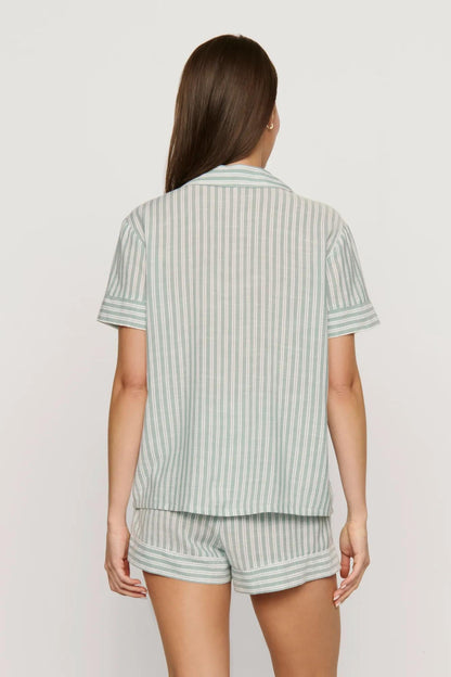 Eberjey Nautico Shortie Short PJ Set