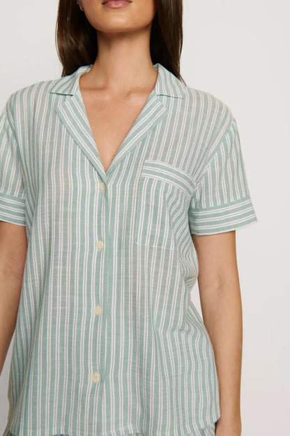 Eberjey Nautico Shortie Short PJ Set