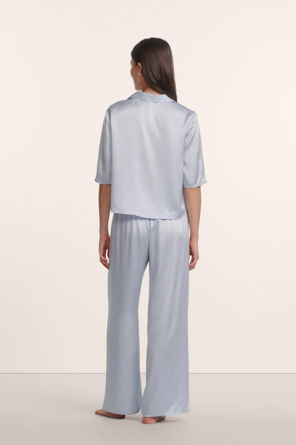 Eberjey Inez Washable Silk Relaxed Wide Leg Pant PJ Set