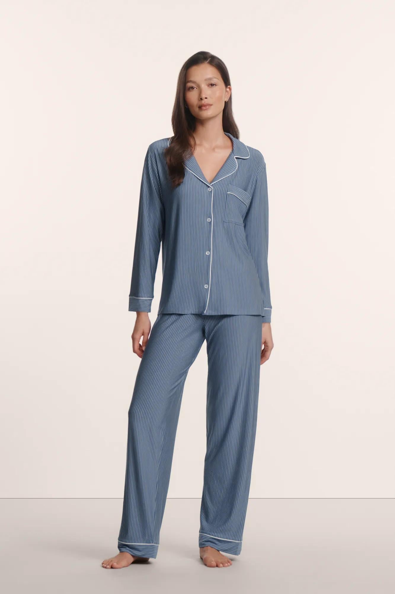 Eberjey Gisele Printed TENCEL™ Modal Long PJ Set