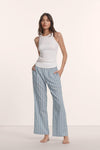 Classic Stripe Slate Blue/Ivory