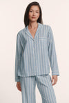 Classic Stripe Slate Blue/Ivory