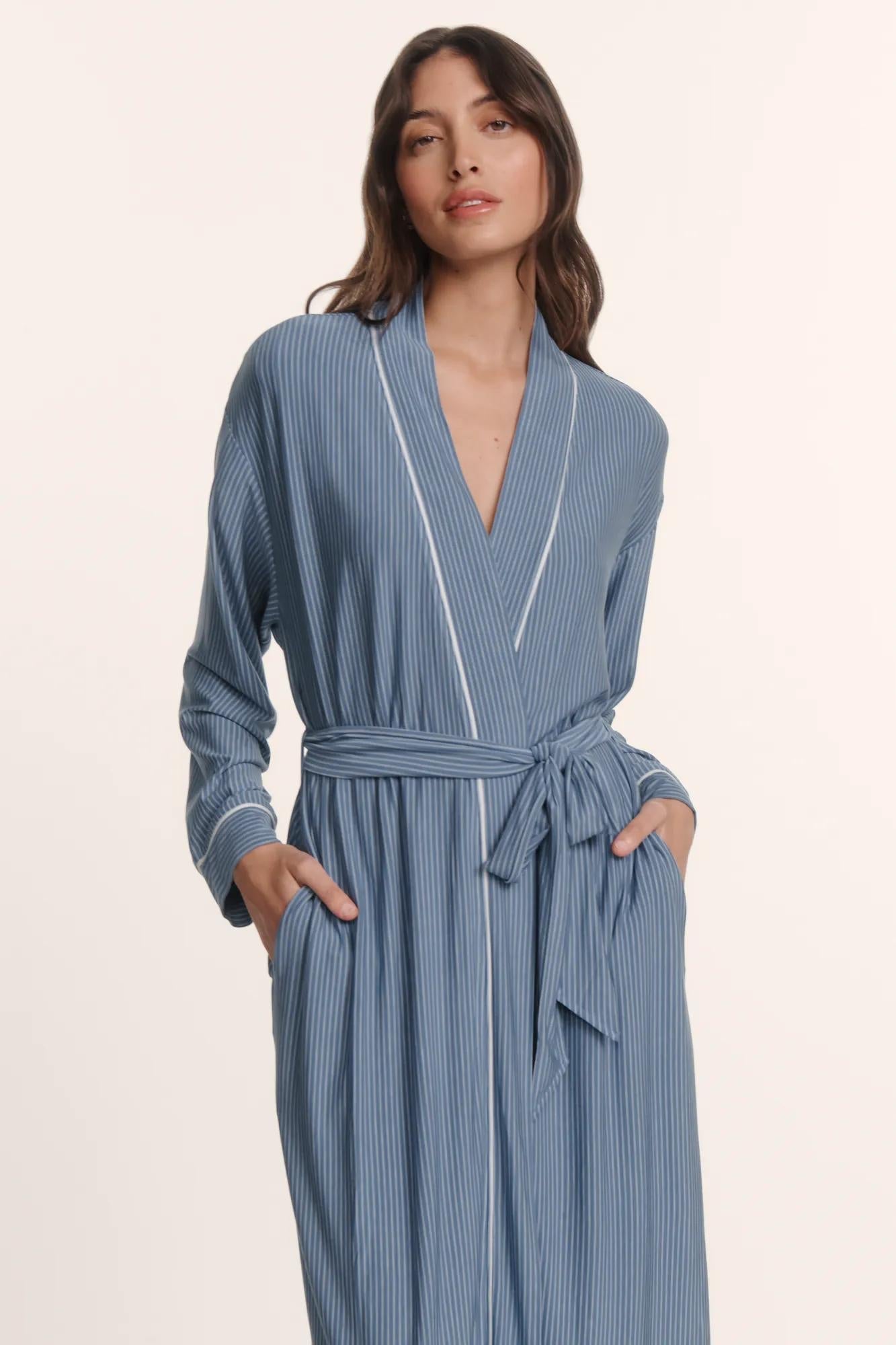 Eberjey Gisele Printed TENCEL™ Modal Long Robe