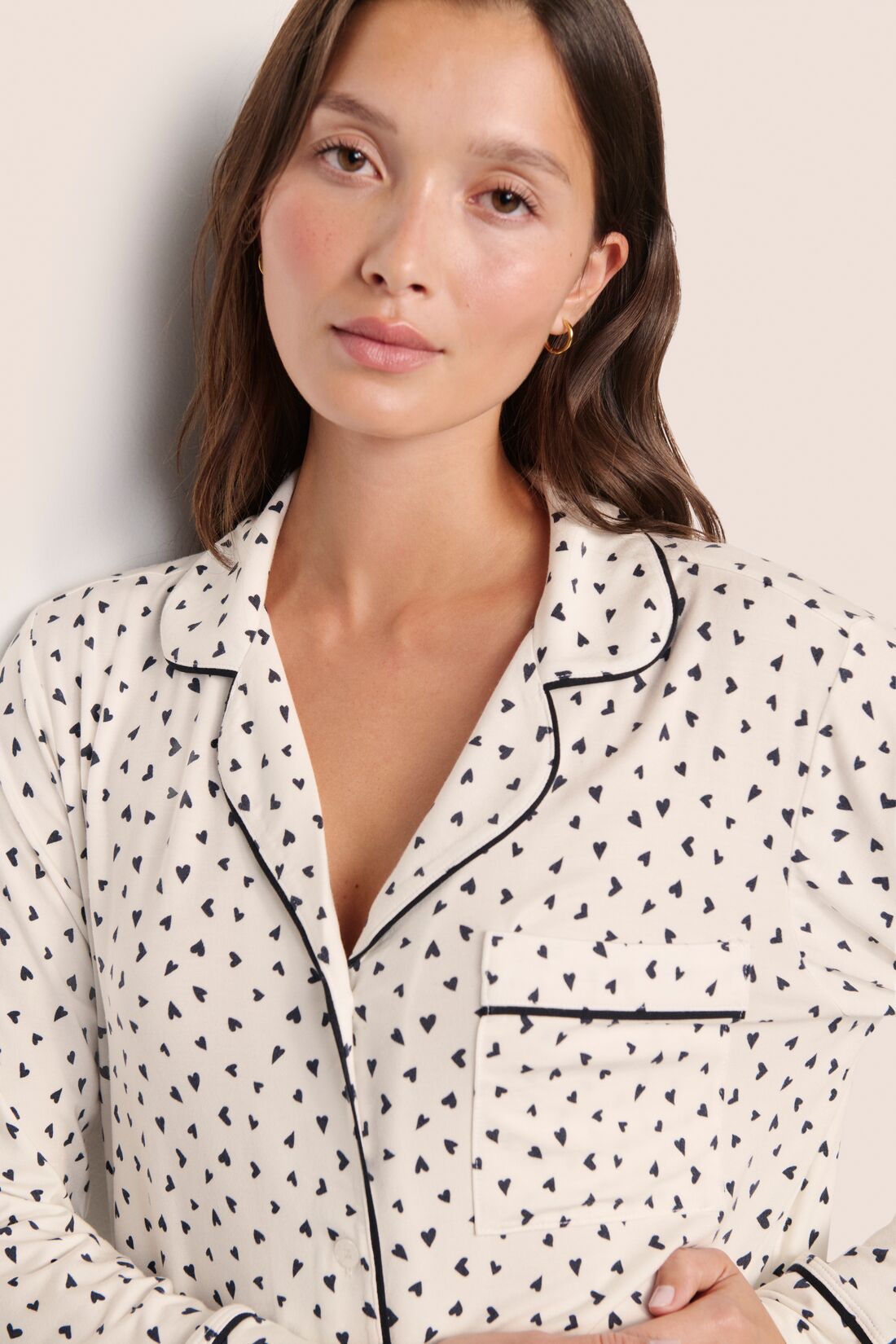 Eberjey Gisele Printed TENCEL™ Modal Long PJ Set
