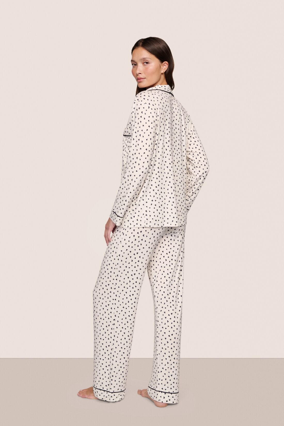 Eberjey Gisele Printed TENCEL™ Modal Long PJ Set