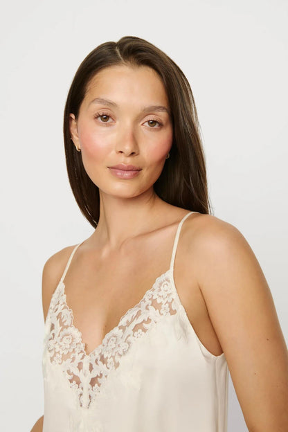 Eberjey Washable Silk with Lace Embroidery Short Slip