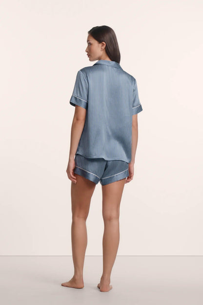 Eberjey Inez Washable Silk Printed Short PJ Set