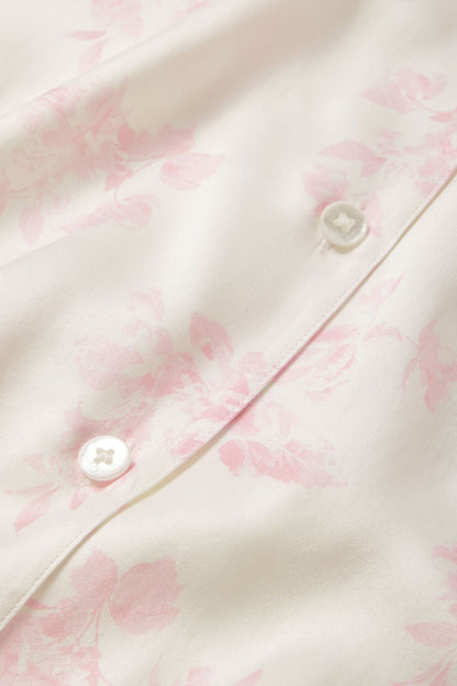 Eberjey Inez Washable Silk Printed Long PJ Set