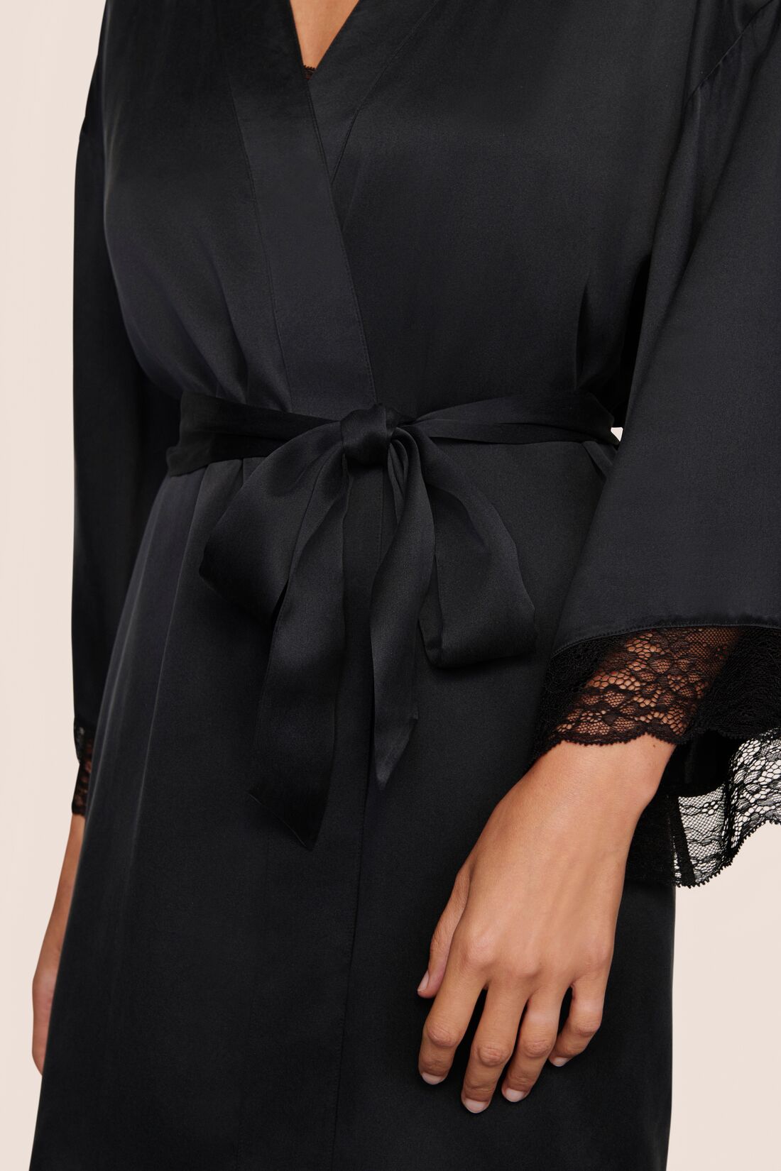 Eberjey Washable Silk Lace Robe