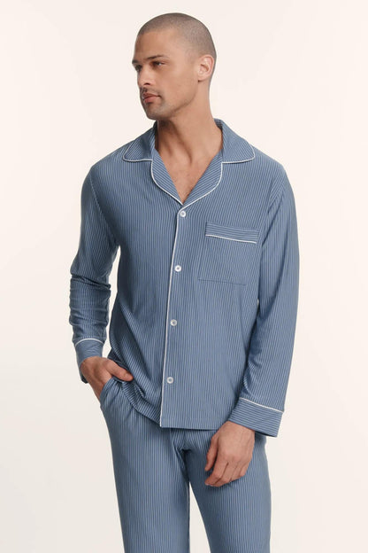 Eberjey William Printed TENCEL™ Modal Long PJ Set