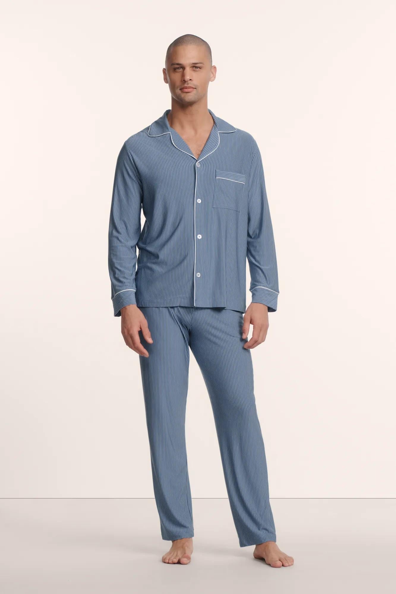 Duo Stripe Slate Blue/Ivory,XX-Small