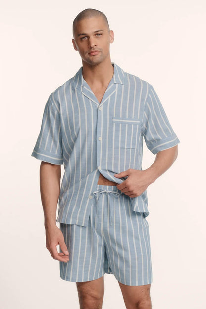Eberjey Men's Nautico Short PJ Set