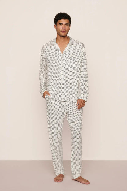 Eberjey William Printed TENCEL™ Modal Long PJ Set