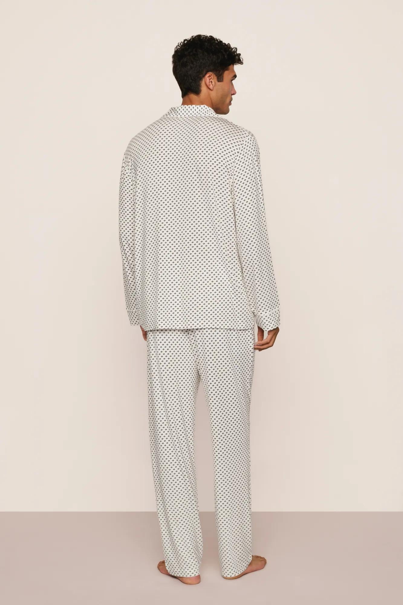 Eberjey William Printed TENCEL™ Modal Long PJ Set