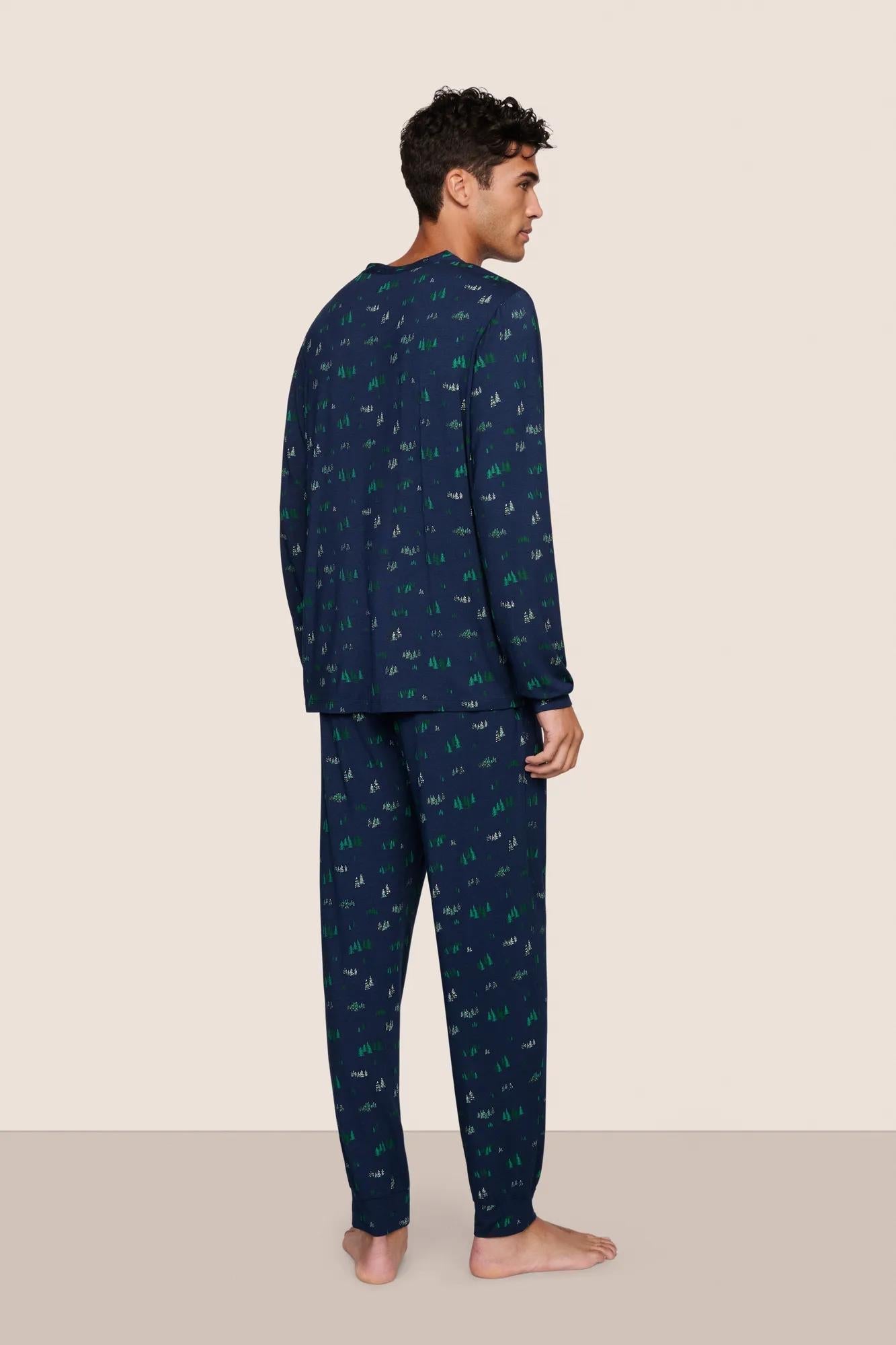 Eberjey Henry Printed TENCEL™ Modal Long PJ Set