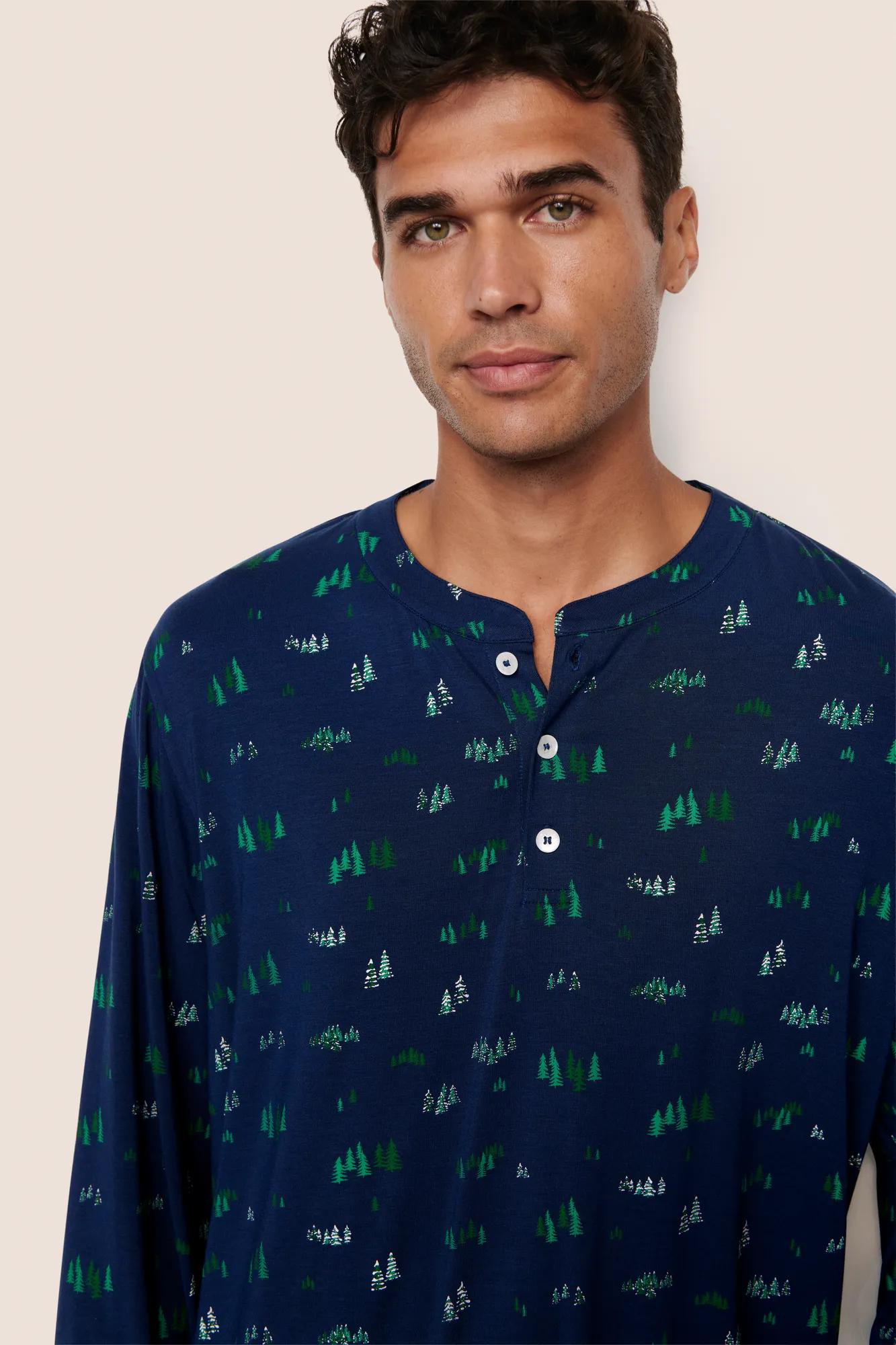 Eberjey Henry Printed TENCEL™ Modal Long PJ Set