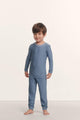 Duo Stripe Slate Blue/Ivory