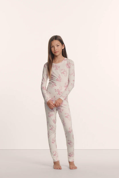 Eberjey Kids Printed TENCEL™ Modal Unisex Long PJ Set