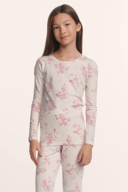 Eberjey Kids Printed TENCEL™ Modal Unisex Long PJ Set