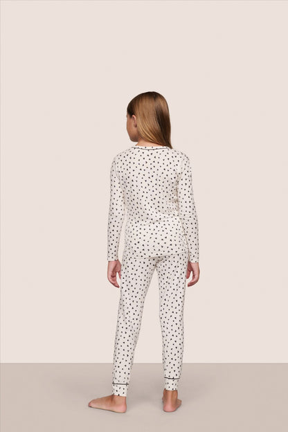 Eberjey Kids Printed TENCEL™ Modal Unisex Long PJ Set