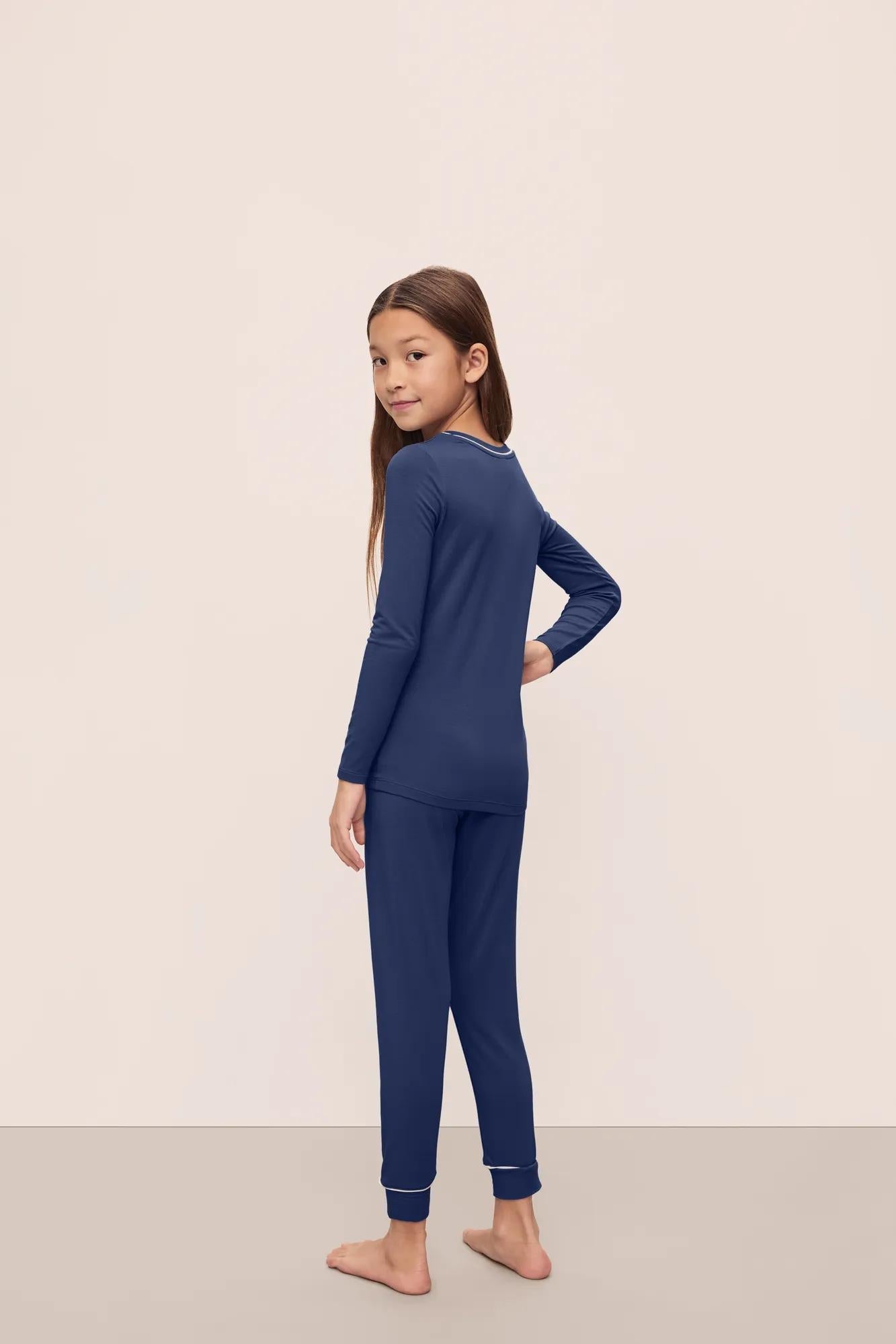 Eberjey Kids TENCEL™ Modal Unisex Long PJ Set
