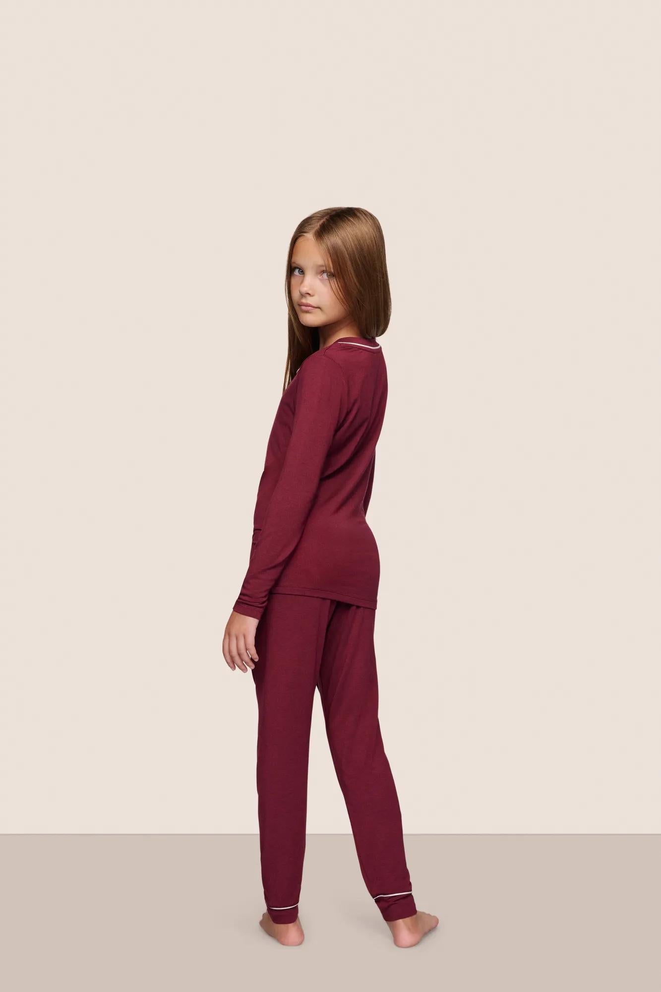 Eberjey Kids TENCEL™ Modal Unisex Long PJ Set