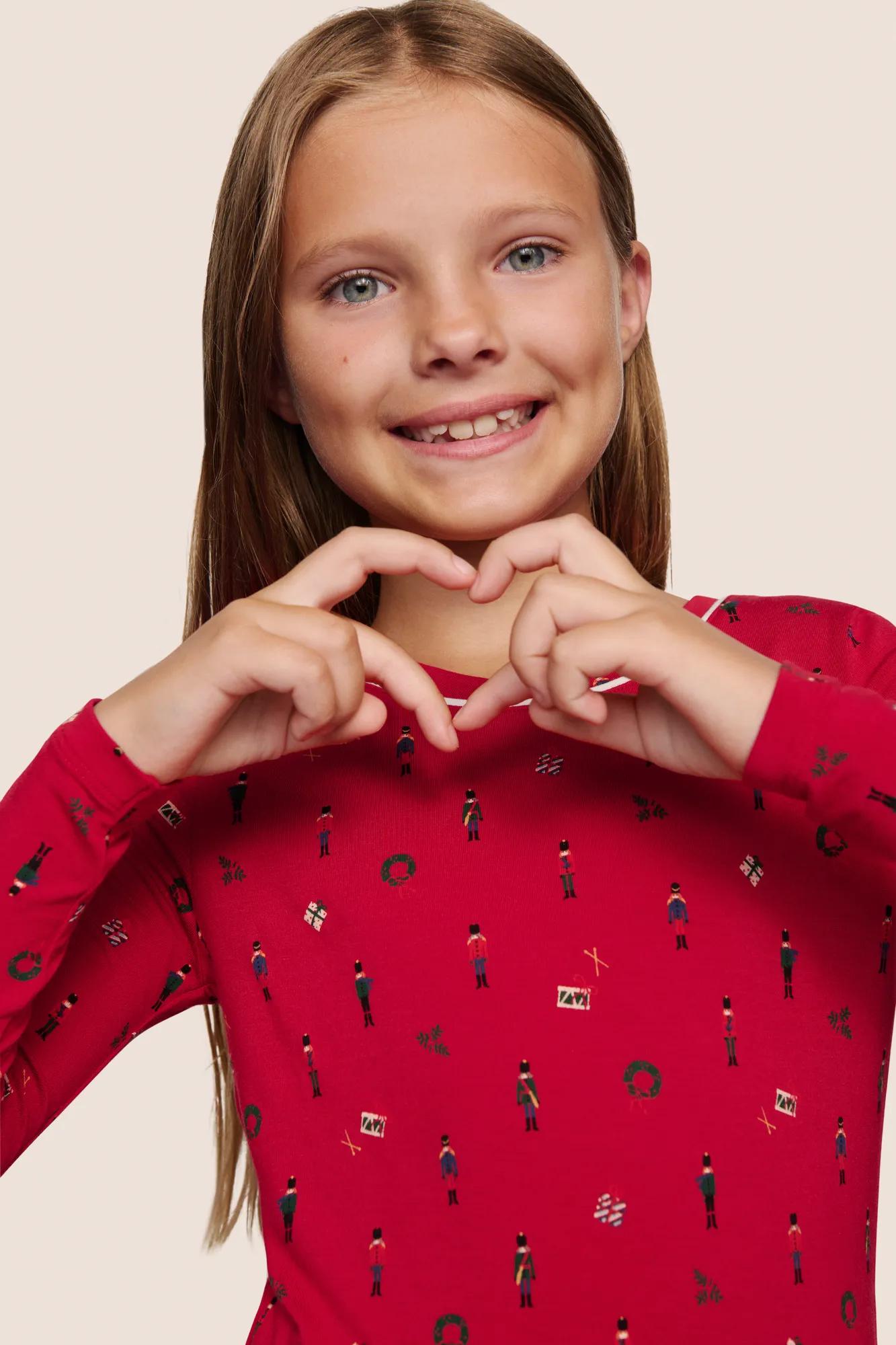 Eberjey Kids Printed TENCEL™ Modal Unisex Long PJ Set