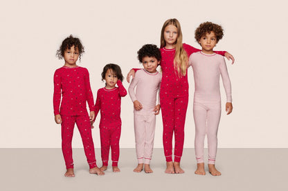 Eberjey Kids Printed TENCEL™ Modal Unisex Long PJ Set