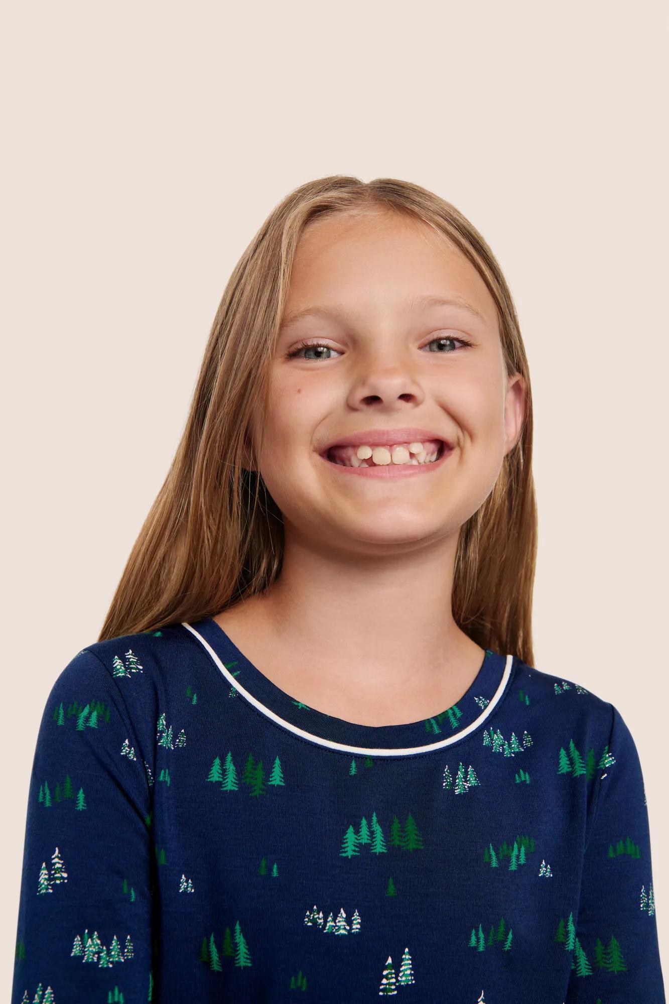 Eberjey Kids Printed TENCEL™ Modal Unisex Long PJ Set