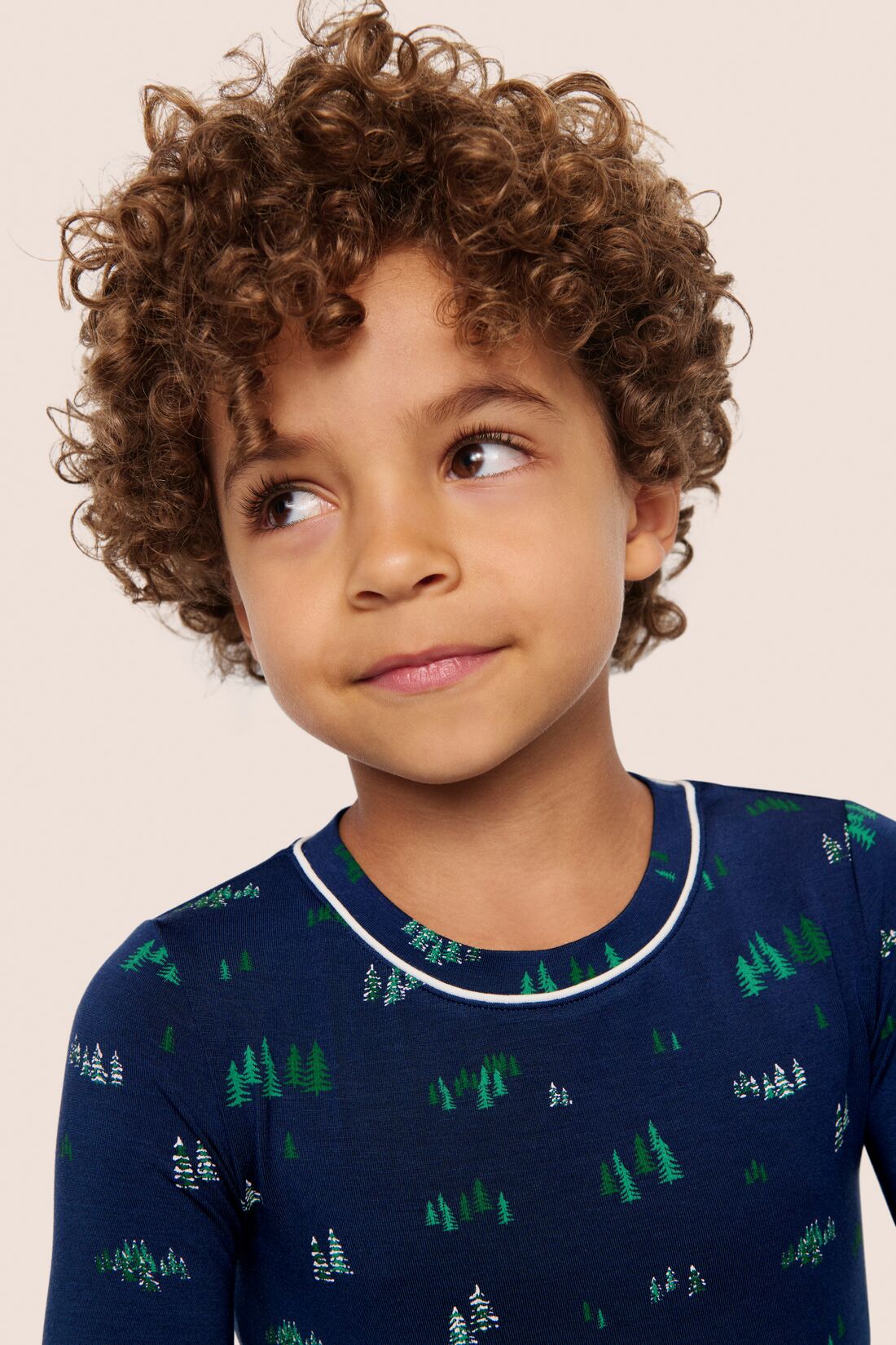 Eberjey Kids Printed TENCEL™ Modal Unisex Long PJ Set
