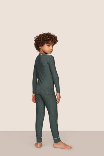 Eberjey Kids Printed TENCEL™ Modal Unisex Long PJ Set
