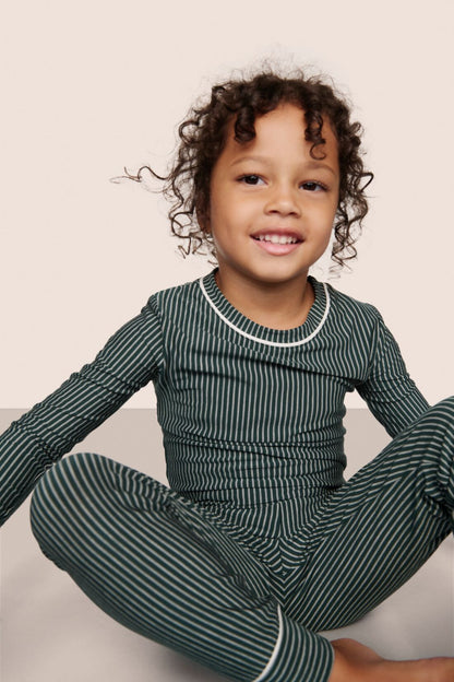 Eberjey Kids Printed TENCEL™ Modal Unisex Long PJ Set