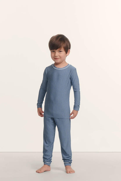 Duo Stripe Slate Blue/Ivory,2