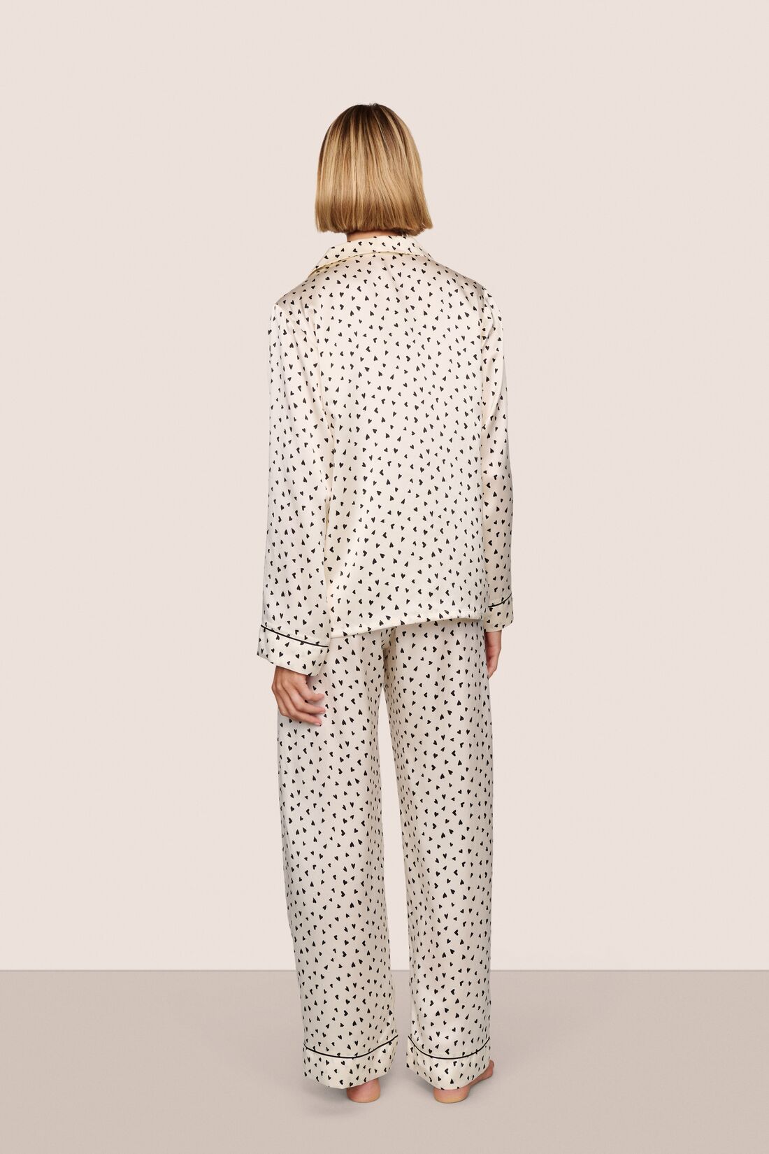 Eberjey Inez Washable Silk Printed Long PJ Set