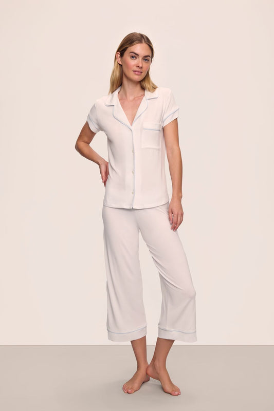 Eberjey Gisele TENCEL™ Modal Short Sleeve Cropped PJ Set