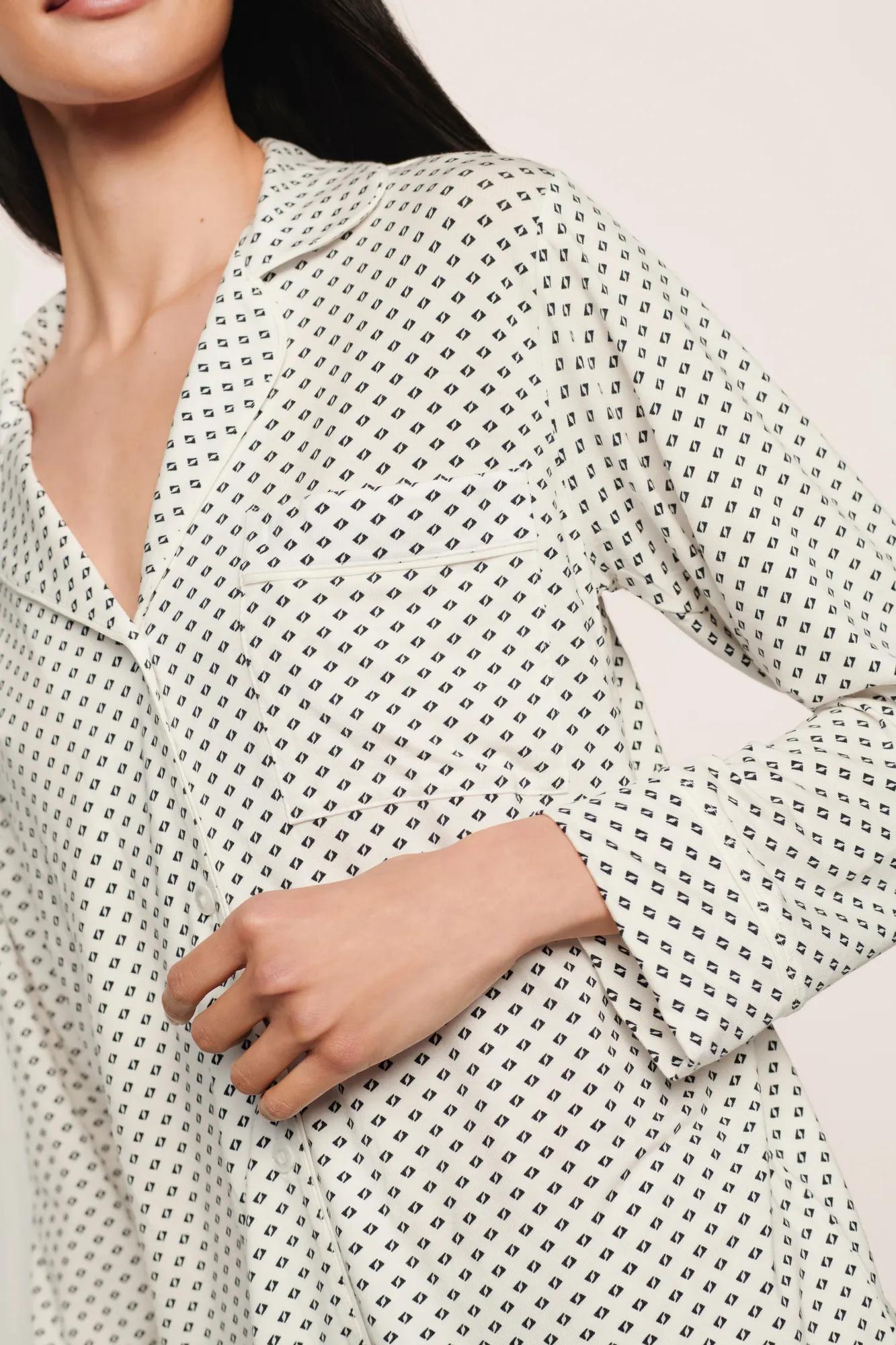 Eberjey Gisele Printed TENCEL™ Modal Long PJ Set