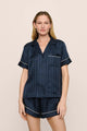 Classic Stripe Jacquard Navy/Ivory
