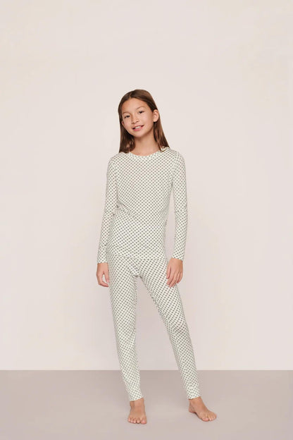 Eberjey Kids Printed TENCEL™ Modal Unisex Long PJ Set