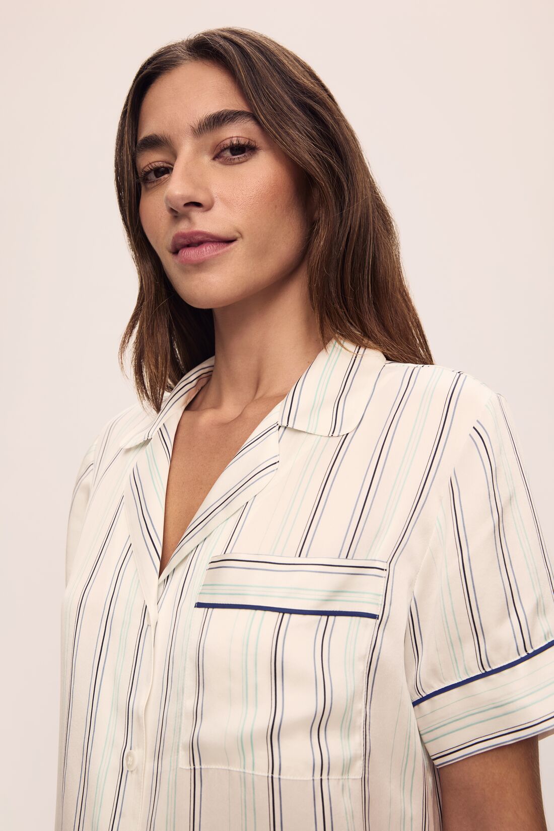 Eberjey Inez Washable Silk Printed Short PJ Set