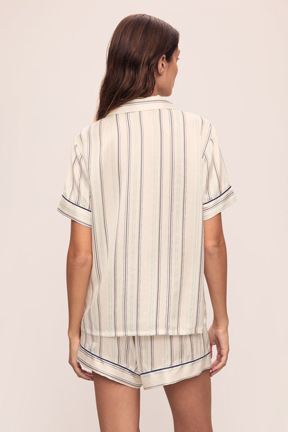 Eberjey Inez Washable Silk Printed Short PJ Set