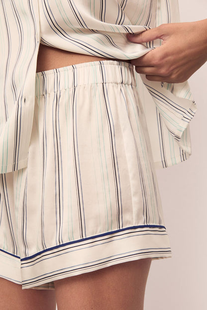 Eberjey Inez Washable Silk Printed Short PJ Set