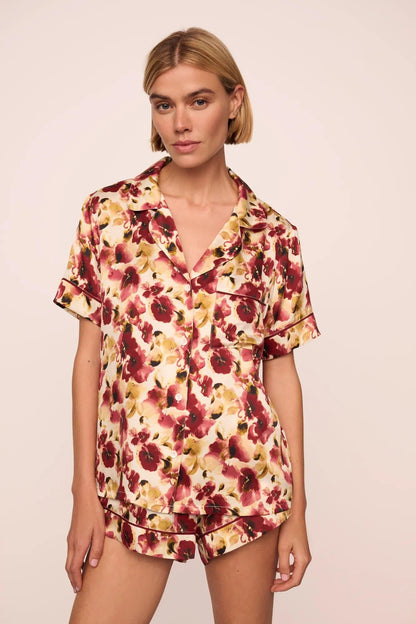Botanical Flower Merlot/Merlot,X-Small