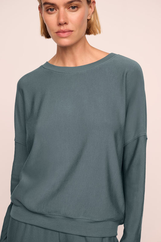 Eberjey Softest Sweats Boat Neck Pullover