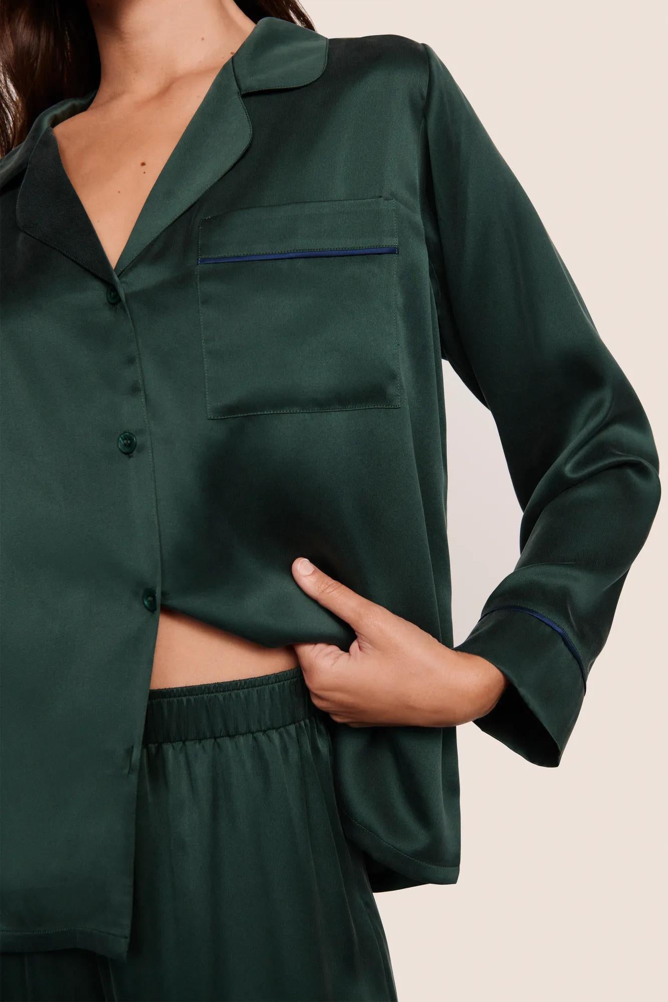 Eberjey Inez Washable Silk Long PJ Set