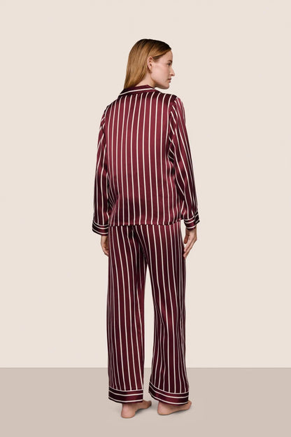 Eberjey Inez Washable Silk Printed Long PJ Set