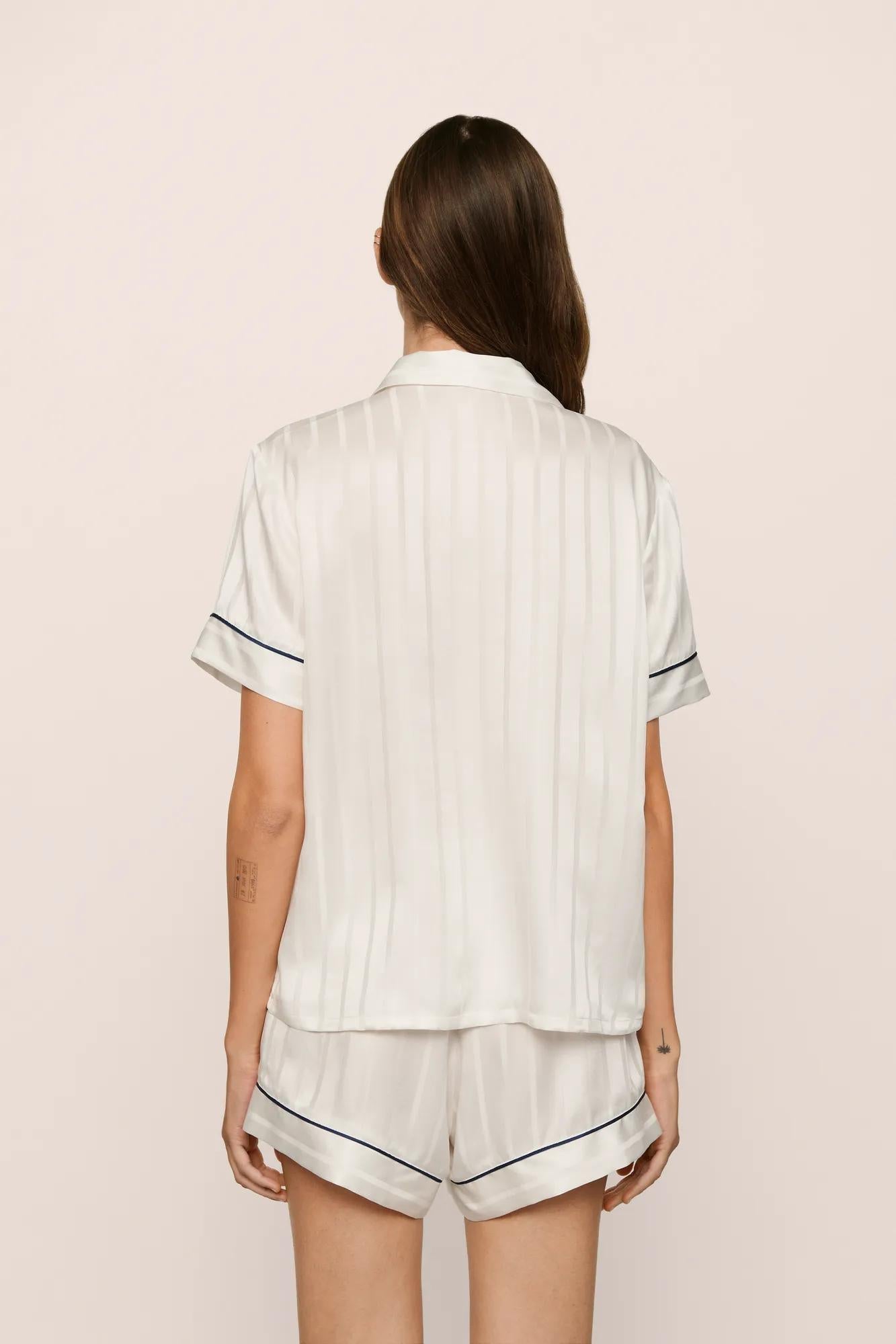 Eberjey Inez Washable Silk Jacquard Short PJ Set