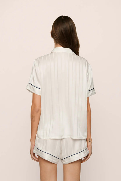 Eberjey Inez Washable Silk Jacquard Short PJ Set