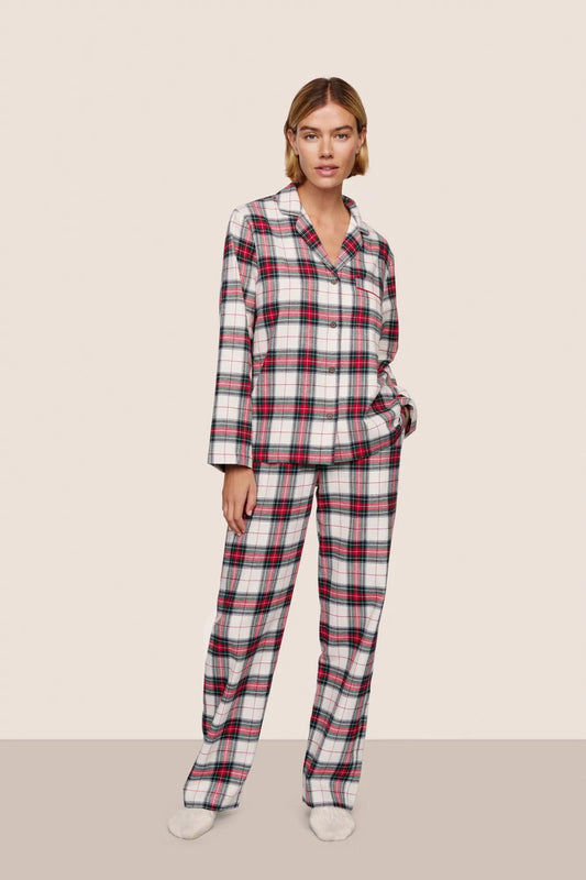 Eberjey Flannel Long PJ Set